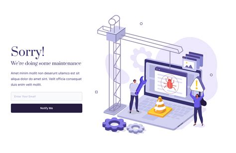 Maintenance Page .